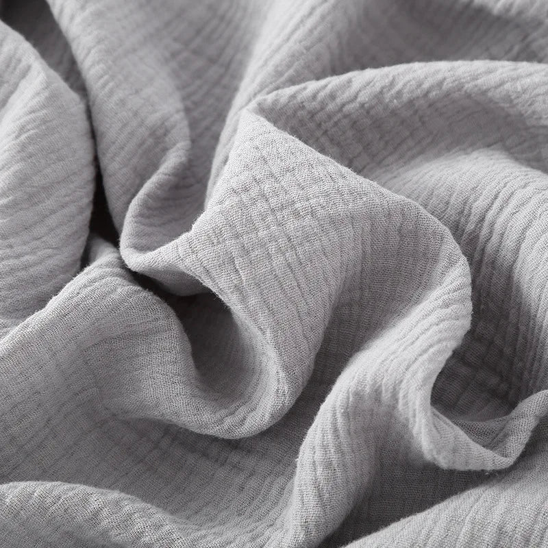 Men's Sleepwear Clothes for Spring and Autumn Cotton Double-layer Cardigan Loose Oversized Long Sleeved Pants Home Clothes