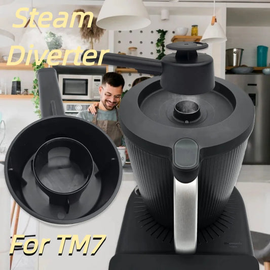Steam Diverter For Thermomix TM7 Cooking Steam Guide Pipe Closet Protection Specialized Steam Tube For TM7 Cooker 360° Rotating